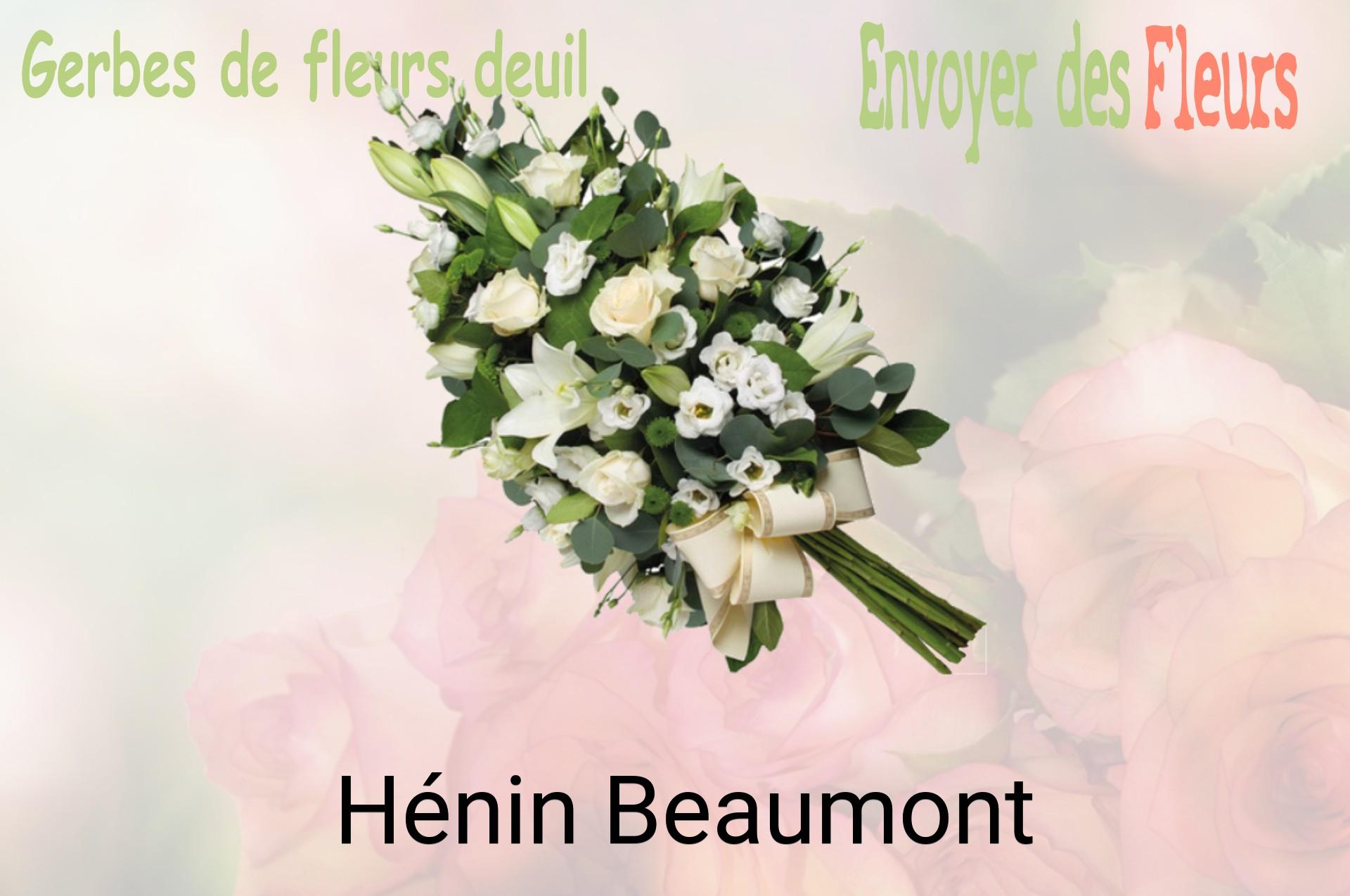 Gerbe de fleurs de deuil livrée à Hénin-Beaumont
